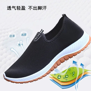 2022 Leisure Sports Cloth Shoes Men's Mesh Breathable Soft Sole Running Shoes