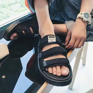 Summer Men's Sandals 2024 New Sandals Slippers Non-slip Waterproof Wading Shoes Beach Flip-flops Soft-soled Slippers Men's Shoes