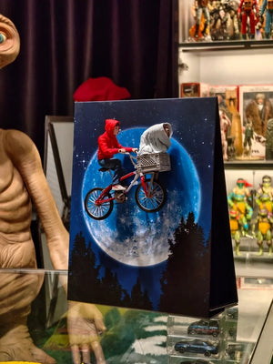 Neca E.T. The Extra-Terrestrial 40th Anniversary E.T. & Elliott With Bicycle Ver Anime Action Figure Model Birthday Gift Toy