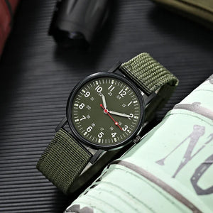 Fashion Men Watches Luminous Nylon Band Military Watch Men Army Wrist Quartz Sports Shock Wristwatches Couple Waterproof Reloj