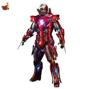 HotToys Marvel Iron Man Silver Centurion Armor Edition 1:6 Alloy Figure Doll Soldier Accessories Collection Model Ornament Gift