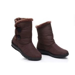 BEYARNEWinter Shoes for Women Snow Boots for Women Warm ankle boots waterproof wedges plush platform ladies Women Boots Winter