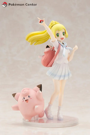 In Stock Kotobukiya Pokémon Sun Lillie Original Anime Figure Model Doll Action Figures Collection Cute Toys for boys Gifts PVC