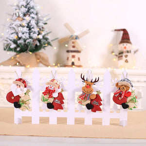 2023 Happy New Year Xmas Ornaments Diy Xmas Gift Santa Claus Snowman Tree Pendant Doll Hang Decorations for Navidad Home Decor