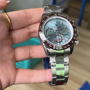 2023 New PAGANI Design Top Brand Men's Sports Quartz Watches Sapphire Stainless Steel Waterproof Chronograph Luxury Reloj Hombre