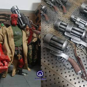 1/12 Soldier Mezco Hellboy Miniature Resin Weapon Scene Props For 6In Four Horsemen Action Figure Model Body