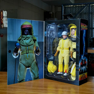 NECA Reel Toys Back to the Future Ultimate 'Doc' Brown Hazmat Suit 7" Action Figure