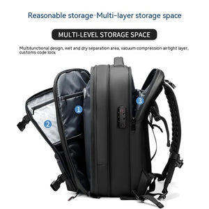 Vacuum Compression Large-capacity Backpack Travel Backpack Men's Business Multifunction Computer Bag Fashion Fitness Bags 2024