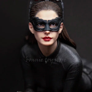 Queen Studios Qs 1/6 Batman Catwoman Anime Figures Catwoman With Motorcycle Handmade model collection children birthday toy gift