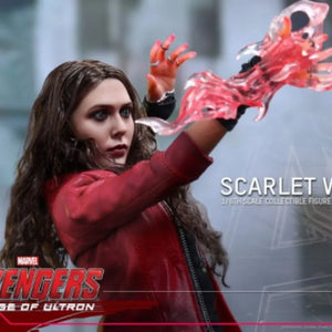 Anime Marvel Action Figure In Stock Original Hot Toys Mms301 Scarlet Witch Avengers 2 Movie Model S.h.figuarts Gift Toys