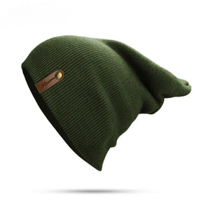 Winter Hat for Men Skullies Beanies Women Fashion Warm Cap Unisex Elasticity Knit Beanie Green Unisex Casual Hats Culpa Beanie