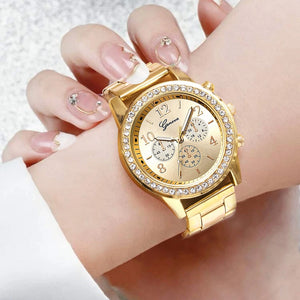 2023 New Fashion Women Diamond Watch Luxury Brand Reloj Mujer Wristwatch Female Casual Stainless Steel Quartz Watches Clock