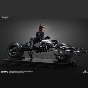 Queen Studios Qs 1/6 Batman Catwoman Anime Figures Catwoman With Motorcycle Handmade model collection children birthday toy gift