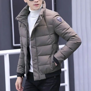 Padding Short Male Padded Coats Winter Collared Parkas Sale Korea Elegant Men's Down Jacket Korean Style Cold Warm Clothes 2024