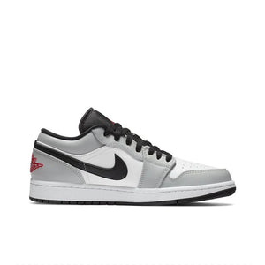 Original Air Jordan 1 "Light Smoke Grey"For Men's Trend Retro Non-Slip Low Top Retro Basketball Shoes Sneakers 553558-030