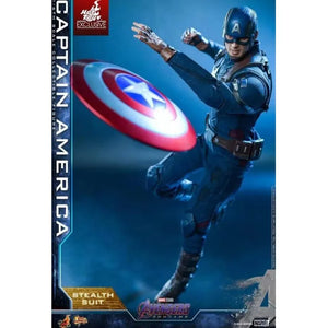 In Stock Hottoys Mms607 1/6 Avengers 4 Captain America Stealth Suit  Gift Model Collection Hobby Marvel Action Figure Toy