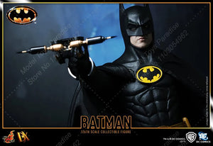 Original HotToys DX09 1/6 Men Soldier 1989 Batman Super Hero Michael Keaton Full Set 12inch Action Figure Collectible Toys Gifts