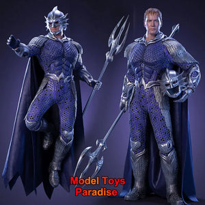 Art Figures AF-027 1/6 Men Soldier Aquaman Silver Armor Battle Clothes With Trident Full Set 12inch  Action Figure Toys Gifts