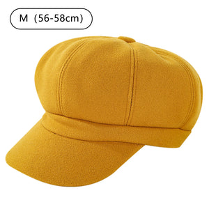 Female Fashion French Beret Cap Fashionable Soft Cotton Headcover for Shopping Camping Walking