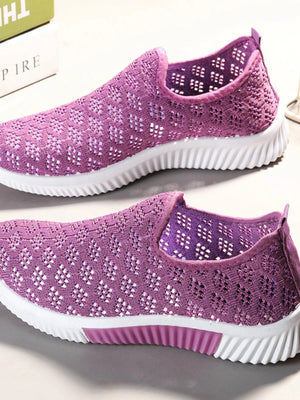 2022 New Fashion Mesh Shoes Women Shoes Mesh Sports Shoes Breathable Flats Soft Sole Casual Sneakers