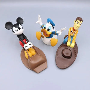 Kawaii Mickie Mouse Door Stoppers Creative Reusable Windproof Home Decor Woody Duck Anti-Collision Doorstop Blockers Toys