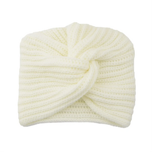 Women's Knitted Turban Hat Bohemia Cashmere Cross Wrap Head Lndian  Wool   Bonnet Turbante Cap