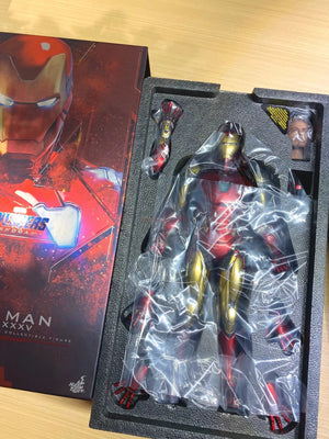 Original Hot Toys Marvel Avengers Alloy Iron Man Mk85 1/6 Anime Action Figure Collection Model Toys New Head Engraving Toys