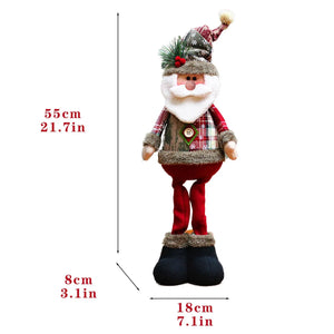 Christmas Santa Snowman-Reindeer Christmas Decoration Leg Table Mantel Decoration