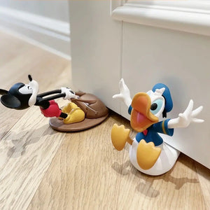 Kawaii Mickie Mouse Door Stoppers Creative Reusable Windproof Home Decor Woody Duck Anti-Collision Doorstop Blockers Toys