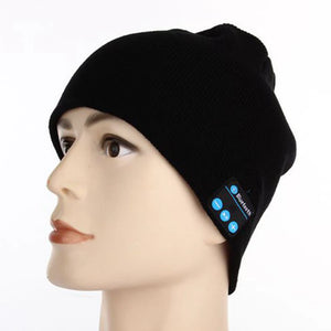 Wireless Bluetooth-compatible Headphones Beanie Hat Winter Sport Music Cap Headset with Mic Speaker for Xiaomi Huawei Iphone