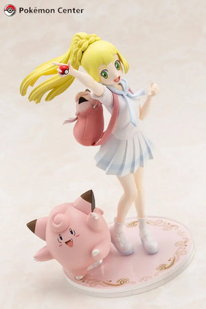 In Stock Kotobukiya Pokémon Sun Lillie Original Anime Figure Model Doll Action Figures Collection Cute Toys for boys Gifts PVC