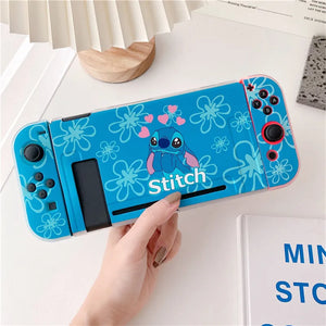 Disney Stitch For Switch Case Shell Protective Split Housing Box For Nintendo Switch Accessories NS Console TPU Fundas