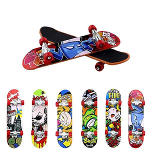 Finger Skateboard Toys Miniature Intellectual Finger Toys Gothic Alloy Fingerboards Mini Finger Board Kids Birthday Party Gifts