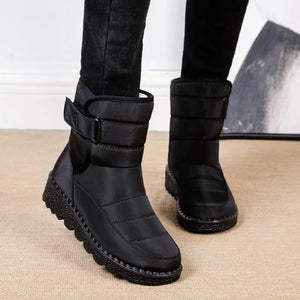 Women Boots Snow Plush Boots Ladies Slip On Platform Ladies Shoes Fur Waterproof Ankle Boots Chunky Botas Mujer Winter Shoes