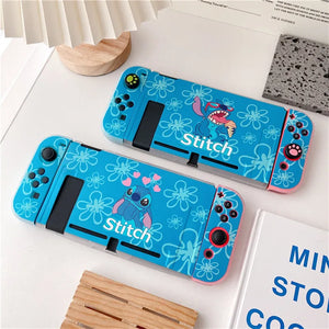 Disney Stitch For Switch Case Shell Protective Split Housing Box For Nintendo Switch Accessories NS Console TPU Fundas