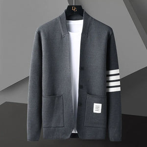 Korean Autumn Winter 2022 Brand Knit Sweater Men Cardigan Big Size 4XL Single Breasted Luxury Sweater Man Male Clothes