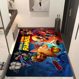 C-Crash Bandicoot 4 Entrance Door Mat Nordic Style Bedroom Living Room Doormat Home Balcony Anti-Slip Modern Home Decor