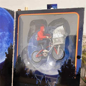 Neca E.T. The Extra-Terrestrial 40th Anniversary E.T. & Elliott With Bicycle Ver Anime Action Figure Model Birthday Gift Toy