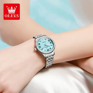 OLEVS 5600 Quartz Watches Stainless Steel Watchstrap Luxury Elegant Ladies Bracelet Watch for Women Relogio Feminino Waterproof