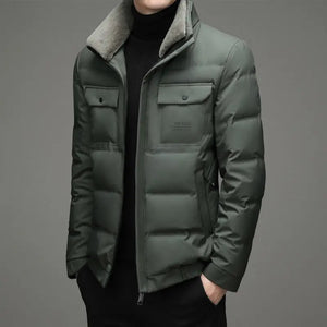 High End Luxury Brand Designer Casual Fashion Duck Down Coats Winter Men with Fur Jacket Windbreaker Puffer Clothes Men  C43