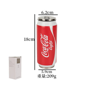 304 stainless steel can thermos cup fashion straw cup high value car water cup beer cola cold can