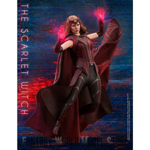 Original Hot Toys TMS036 1/6 Scale Scarlet Witch Wanda Elizabeth Olsen Full Set Collectible 12'' Female Action Figure Model Doll