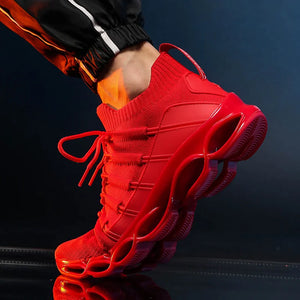 Men Shoes 2022 Sneakers Comfortable Casual Sports Shoes New Breathable Tenis Masculino Adult Male Red Spring Blade Large Size 50