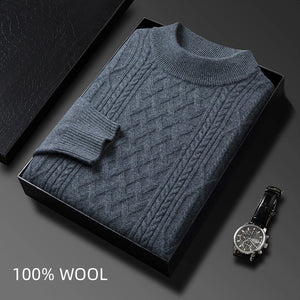 fashion pullover luxury mens winter wool striped sweater men vintage top turtleneck clothes designer streetwear essentials style