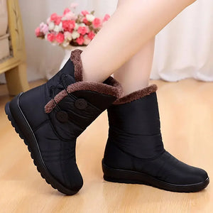 BEYARNEWinter Shoes for Women Snow Boots for Women Warm ankle boots waterproof wedges plush platform ladies Women Boots Winter