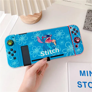 Disney Stitch For Switch Case Shell Protective Split Housing Box For Nintendo Switch Accessories NS Console TPU Fundas