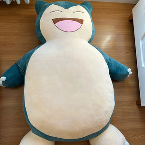 150cm Huge Pokemon Snorlax Anime Plush Toys Big Pokémon Plushie Kawaii Semi-finished Leather Holster Pillow Gift for Children