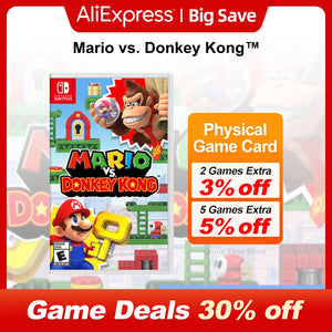 Mario vs. Donkey Kong Nintendo Switch Game Deals 100% Official Physical Game Card Support 1-2 Players for Switch OLED Lite