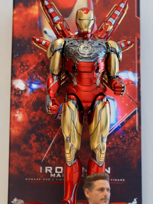 Original Hot Toys Marvel Avengers Alloy Iron Man Mk85 1/6 Anime Action Figure Collection Model Toys New Head Engraving Toys