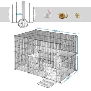 DIY Pet Playpen Dog Cage Cat Fences Puppy Kennel House Animal Rabbit Guinea Pig Playing Sleeping Room Exercise Training